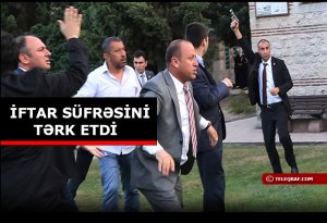 İhsanoğlunun görüşündə silahlı insident
