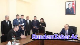 Səlim Müslümov İmişlidə polis nəzarəti altında qəbul keçirdi...