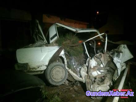Qubada ağır yol nəqliyyat hadisəsi baş verib, 2 nəfər ölüb, 6 nəfər xəsarət alıb