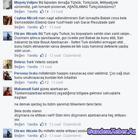 Gənclər Fazil Mustafanın təhqirinə cavab verdi- Screeshot 