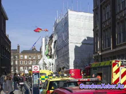 Londonda bina uçub, xəsarət alan var