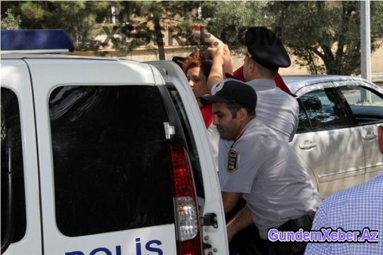 Sumqayıtda ara qarışdı: yol bağlandı, intihara cəhd olundu - FOTOLAR
