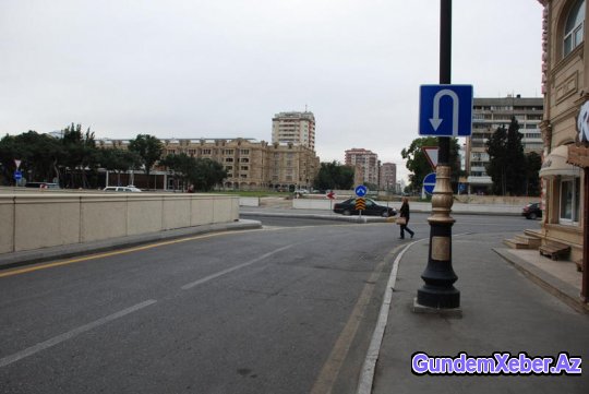 Bakıda yeni yol çəkildi - FOTO
