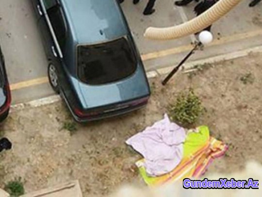 Gənclər Şəhərciyində qadın özünü 10-cu mərtəbədən atdı - FOTO