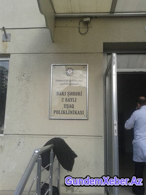 Bakıda uşaq poliklinikasında yanğın oldu