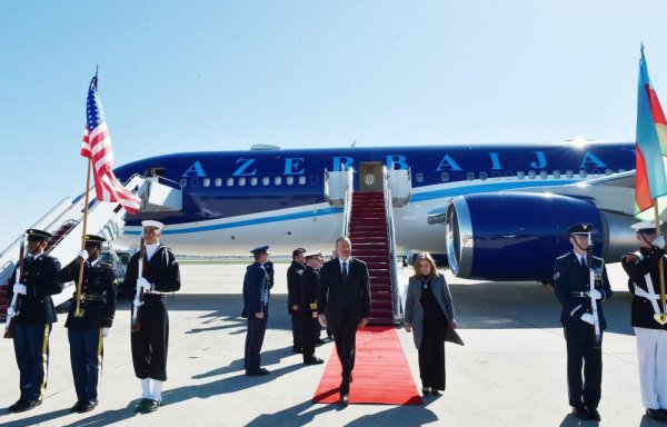 Prezident İlham Əliyev Amerika Birləşmiş Ştatlarına səfər edib