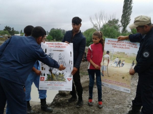 Tərtər və Füzuli rayonlarında partlamamış mərmilər aşkarlanıb