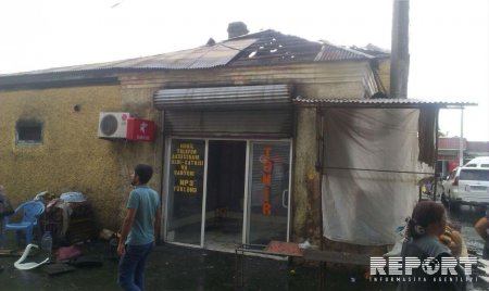 TƏCİLİ! Qaz balonu partladı, bazar yandı - YENİLƏNİB - VİDEO - FOTO