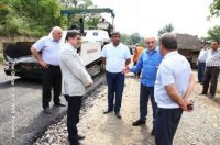 Qondarma rejimin rəhbəri Kəlbəcər-Ağdərə yolunun tikintisində - FOTO/VİDEO