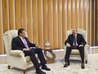 Prezident İlham Əliyev Maroş Şevçoviç ilə görüşüb