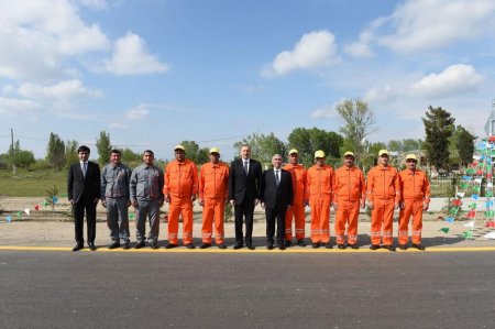 Prezident İlham Əliyev Mingəçevir-Bəhramtəpə avtomobil yolunun Mingəçevir-Mingəçevir stansiyası hissəsinin açılışında iştirak edib - (FOTO)