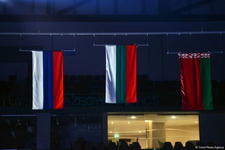 Bakıda bədii gimnastika üzrə Dünya Kubokunun fərdi çıxışlar üzrə qalibləri mükafatlandırılıb