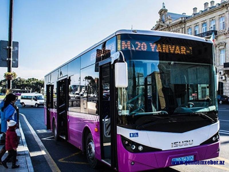 18 avtobusun istiqaməti dəyişdirildi - əhalinin nəzərinə