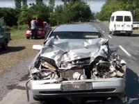 Zaqatalada ağır yol qəzası: bir ailənin 4 üzvü yaralandı