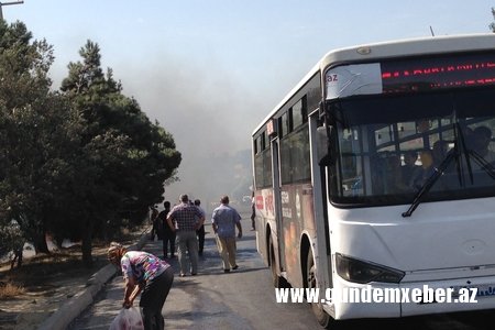 Xətai və Suraxanı rayonları arasında böyük yanğın...