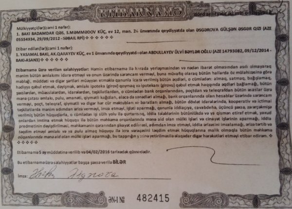 REYESTR XİDMƏTİNİN VƏZİFƏLİ ŞƏXSİNƏ ŞOK İTTİHAM – “200 min manatımı mənimsəyib, işinin başındadır” (Yeniləndi)
