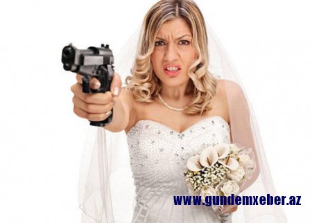 Gəlin toy gecəsi bəyə atəş açdı: "Qudurma, həddini aşma!"