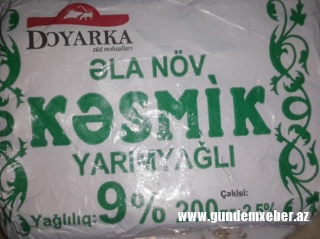 Azərbaycanda satılan bu kəsmik təhlükləlidir