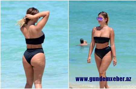 Rus gözəl bu dəfə də bikinidə göz oxşadı - fotolar
