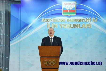 Prezident İlham Əliyevin iştirakı ilə ilin idman yekunlarına həsr olunmuş mərasim keçirilir