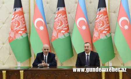 Azərbaycan və Əfqanıstan prezidentləri mətbuata bəyanatlarla çıxış ediblər