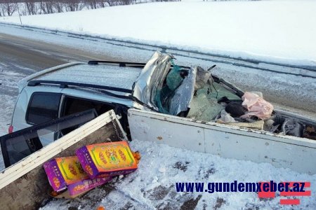 Azərbaycanlı biznesmen və oğlu yol qəzasında öldü -FOTOLAR