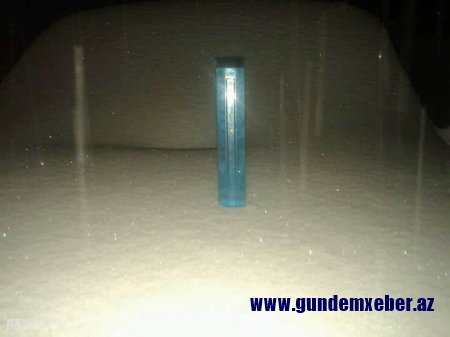 Quba rayonuna 16 sm. hündürlüyündə qar yağıb - FOTO