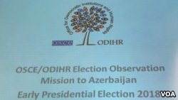 ATƏT DTİHB-nin beynəlxalq seçki müşahidə missiyası işini yekunlaşdırıb