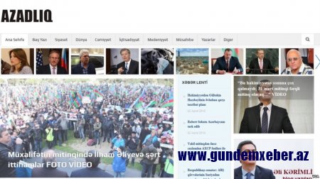 Azadliq.info saytının üzərindən bloklanma götürülüb