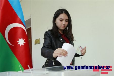 Azərbaycanda prezident seçkilərində səsvermə başlayıb -FOTOLAR