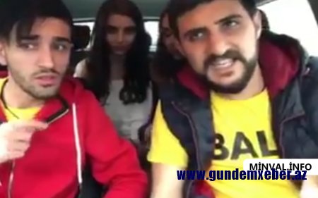 Türk oğlanlar azərbaycanlı qızları təhqir etdi: “Azərbaycanlımı? Tüpürüm sizə” – VİDEO