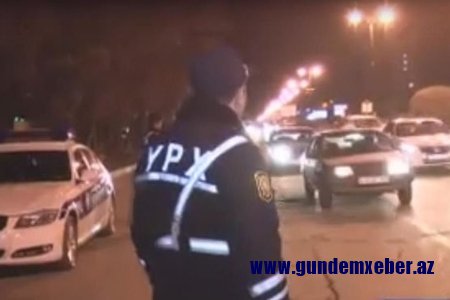 Sərxoş halda polisə yaxalanan sürücü hönkür-hönkür ağladı - VİDEO
