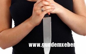 Həyətində narkotik tapılmış kişinin arvadı özünü bıçaqladı