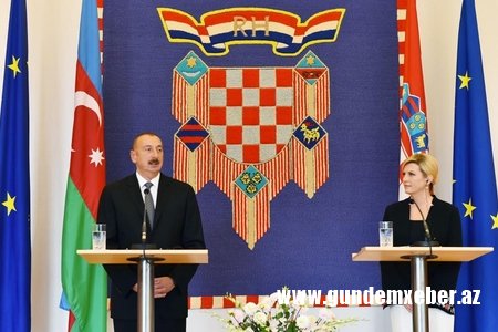 Prezident İlham Əliyev: "Xorvatiya və Azərbaycan sözün əsl mənasında strateji tərəfdaşlardır"