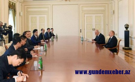 Prezident çinli baş redaktorla görüşüb