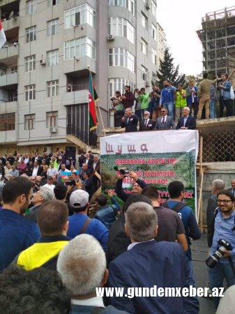 Bakıda Qarabağla bağlı mitinq keçirilib - FOTOLAR