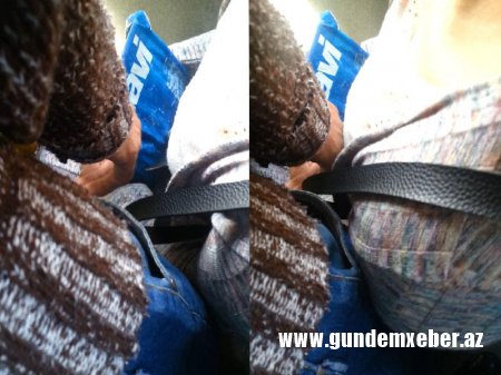 Bakıda avtobusda "manyak"ın qadına əxlaqsızlıq etdiyi an kameraya düşdü - VİDEO