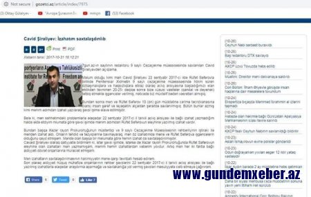 ''Qanunsuz olaraq 1 ay ''bandotdel''də saxlanmışam - İŞGƏNCƏLƏRƏ MƏRUZ QALMIŞAM'' (FOTO)