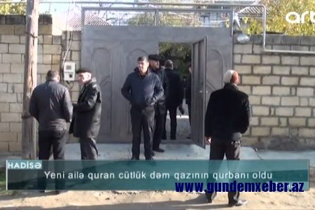 Şamaxıda bədbəxt hadisə - Yeni evli cütlük dəm qazından zəhərləndi