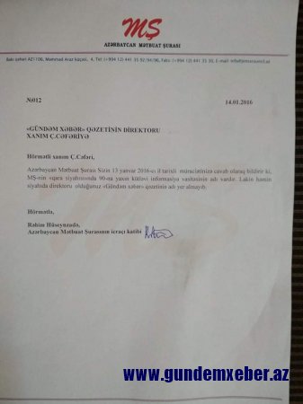 170 SAYLI MƏKTƏBİN SABİQ DİREKTORUNUN “REKET” İDDİA TƏLƏBİ ÖZ TƏSDİQİNİ TAPMADI
