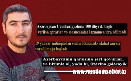 “Hakimiyyət dövlət mənafeyi ilə, şəxsi maraqların qorunması arasında qalıb” – Ceyhun Nəbi