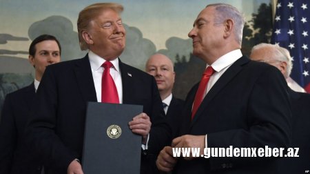 Netanyahu Qolan yüksəklərindəki yeni şəhərə Trampın adını vermək istəyir