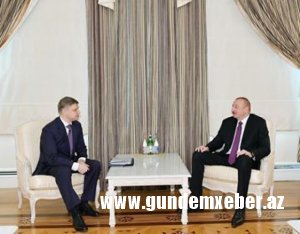 İlham Əliyev “Rusiya Dəmir Yolları” ASC-nin baş direktorunu qəbul edib
