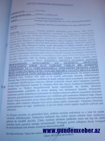 Hüquq müdafiəçisi Respublika Baş Prokurorluğunu ifşa etdi-ŞOK GƏLIŞMƏ