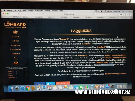 Lombard rəhbərindən jurnalistə həbs təhdidi-FOTO