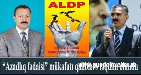 Oqtay Gülalıyev və Tofiq Yaqublu “Azadlıq fədaisi” mükafatına layiq görüldülər