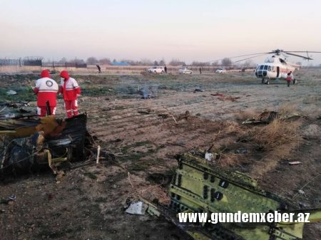 İranda dəhşətli təyyarə qəzasından sağ çıxan yoxdur — FOTOLAR