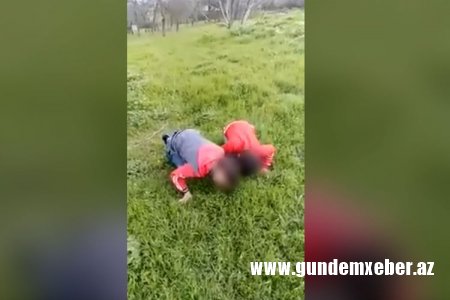 Övladını "otlamağa" məcbur edərək videoya çəkən ata həbs edilib - RƏSMİ