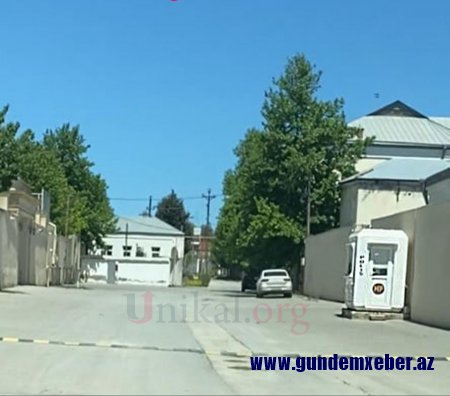 Sabunçu rayon icra başçısı Adil Vəliyev evinin qarşısında post qurdurub - FOTOLAR