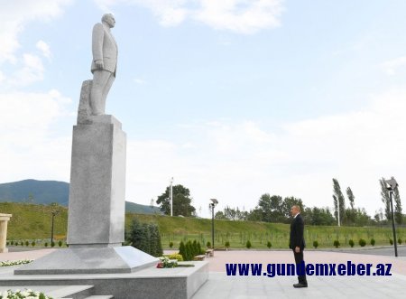 Prezident İlham Əliyev Şəkidə səfərdə olub - FOTO